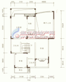 南方新城风林丽舍a1户型跃层六室两厅四卫219.