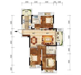 中国铁建·公园3326户型图