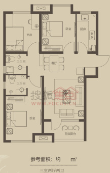 荣盛白鹭岛户型图