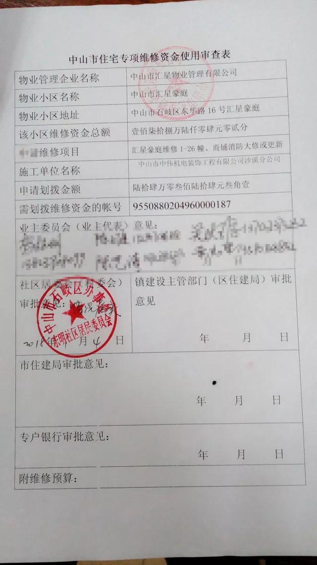费用大概60多万元，物业无力承担，必须动用小区公共维修基金才能支付。