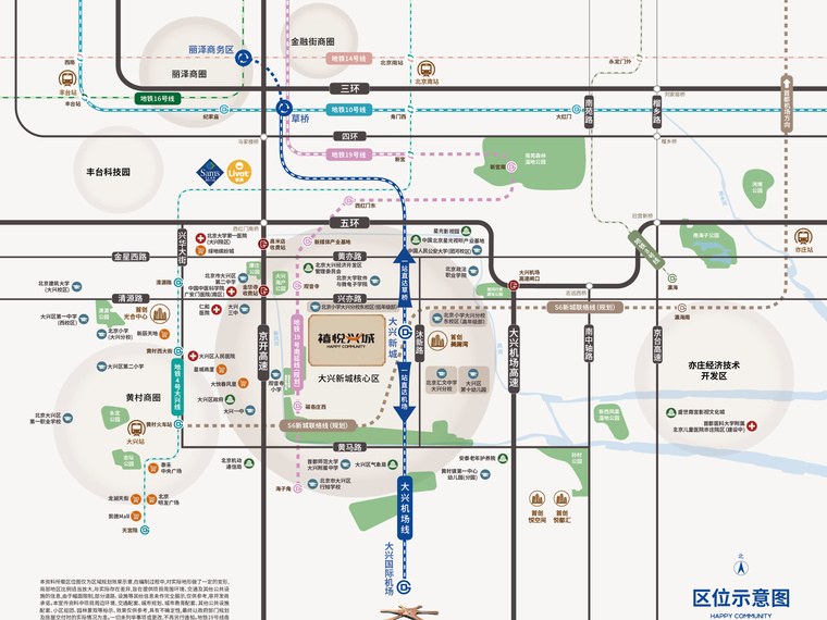 首创禧悦兴城交通图