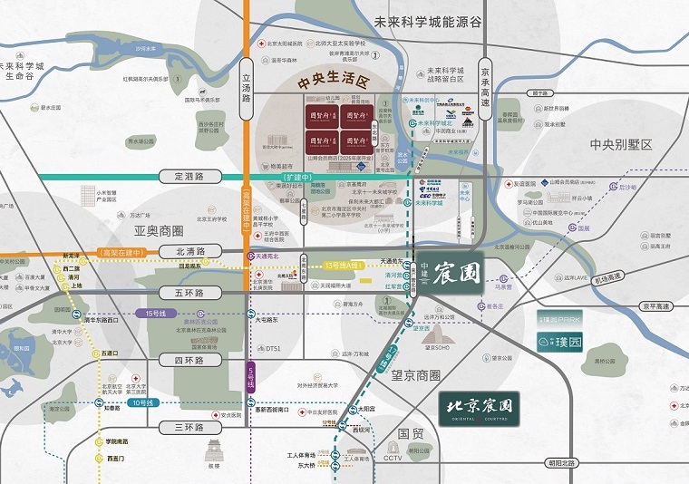 北京国贤府二期交通图