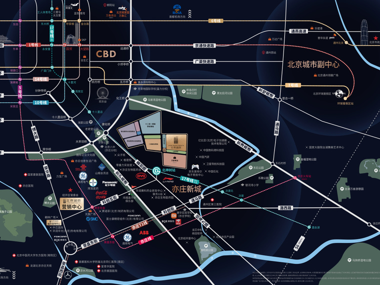 北京润府交通图