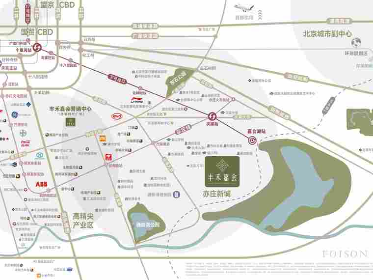 丰禾嘉会交通图