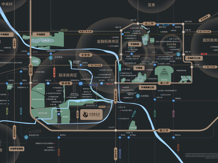 中海·丽金府交通图