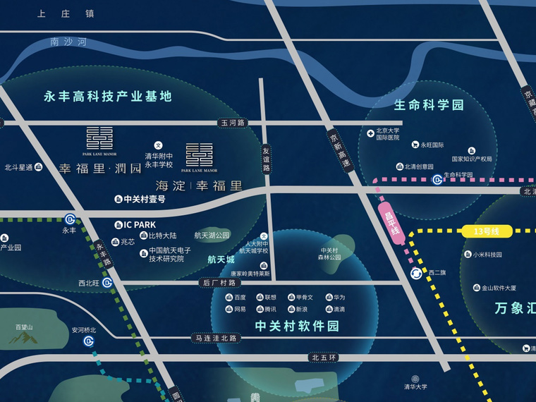 幸福里润园交通图