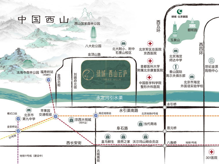 绿城·西山云庐交通图