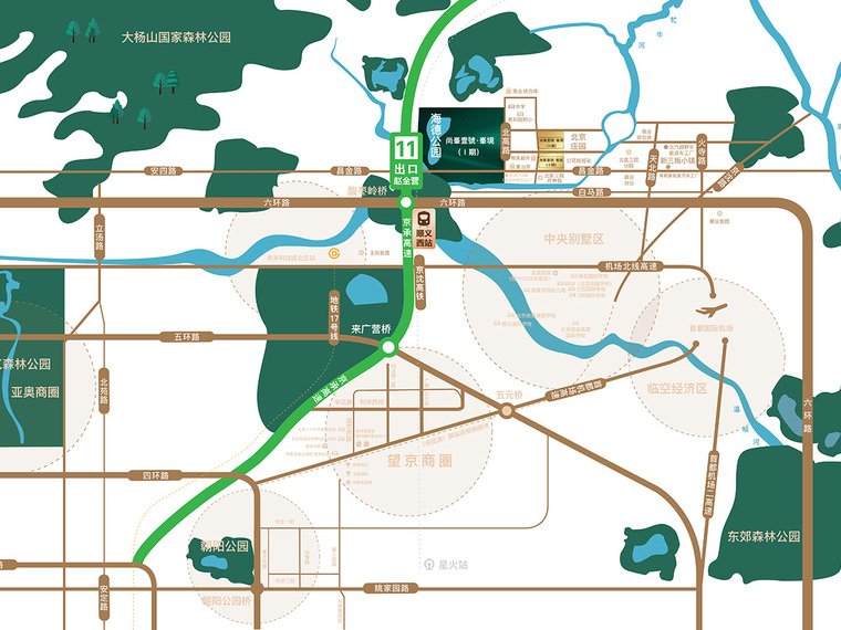 尚峯壹號·峯境交通图