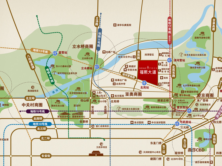 天润福熙大道交通图