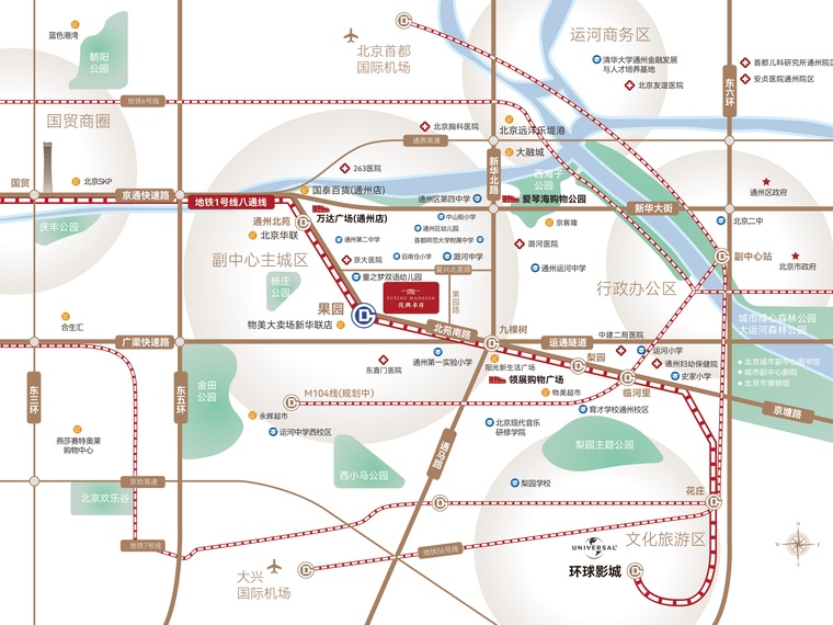 复兴华府交通图