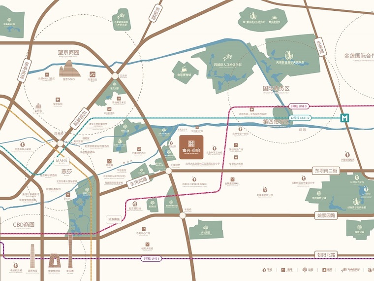 富兴首府交通图