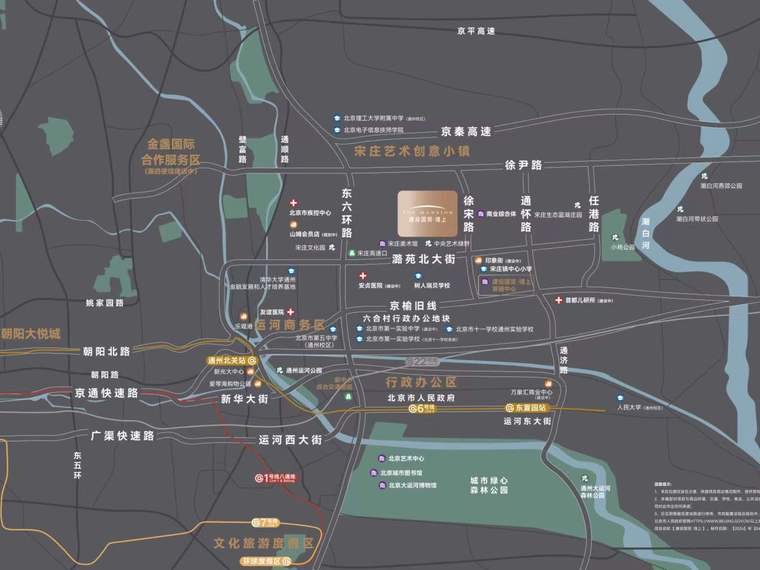 建投国贸·瑨上交通图