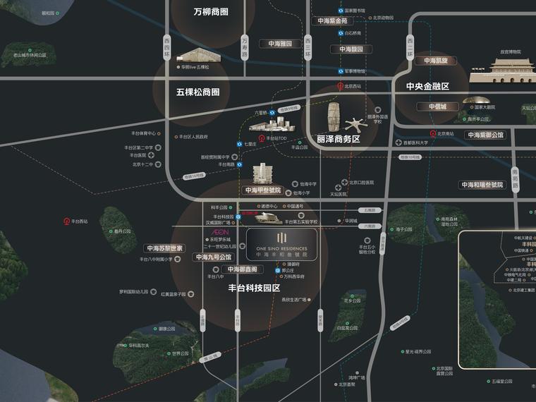 中海丰和叁號院交通图