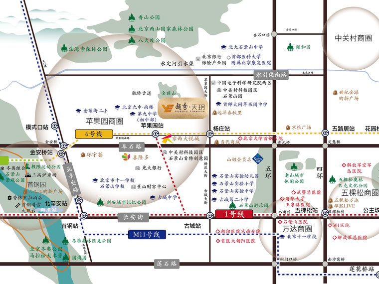 越秀·天玥交通图