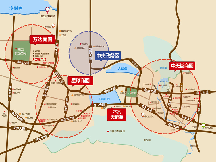 天鹅苑交通图