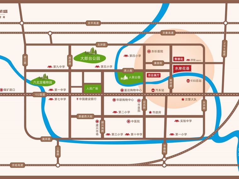 荣盛·水岸花语交通图