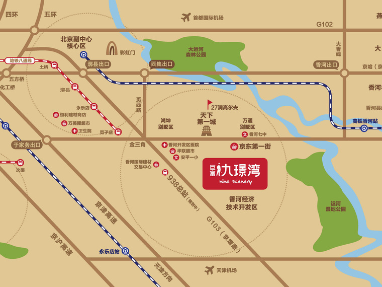巨富九璟湾交通图