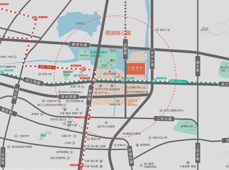 大家锦玥府周边配套图