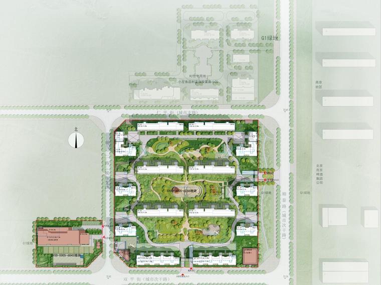 公园和御楼层平面图
