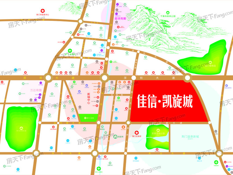 佳信·凯旋城交通图