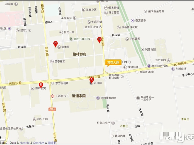 苏荷大道交通图