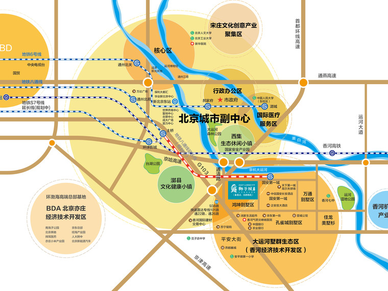 京东狮子城交通图