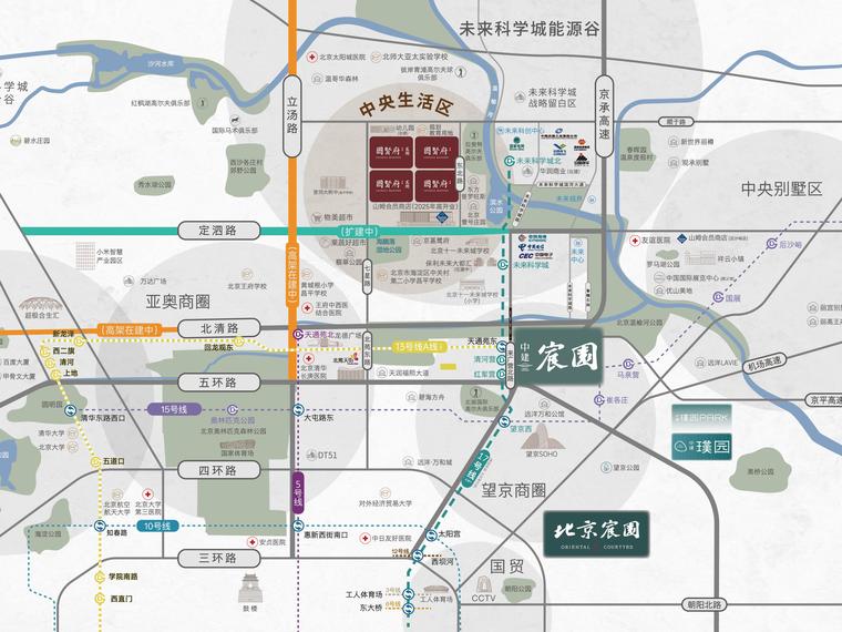 北京国贤府交通图