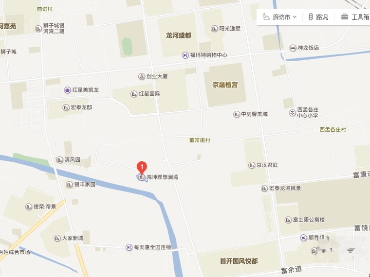 鸿坤·理想澜湾交通图