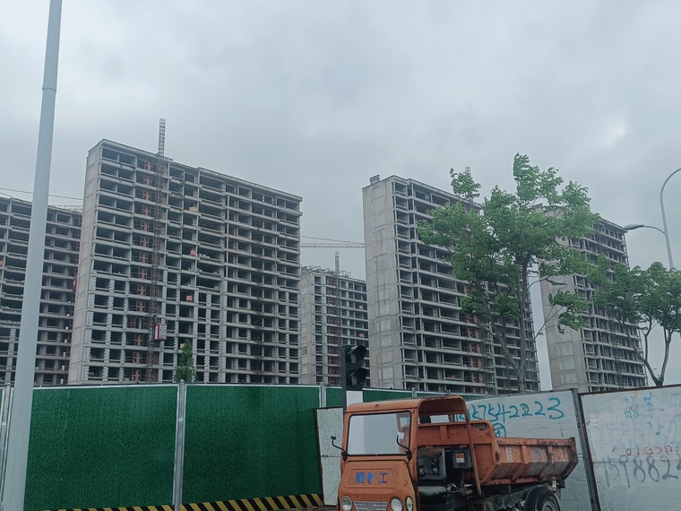 金科旭辉·上河之城施工进度图