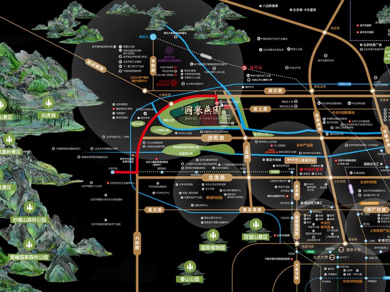 北京城建·国誉燕园交通图