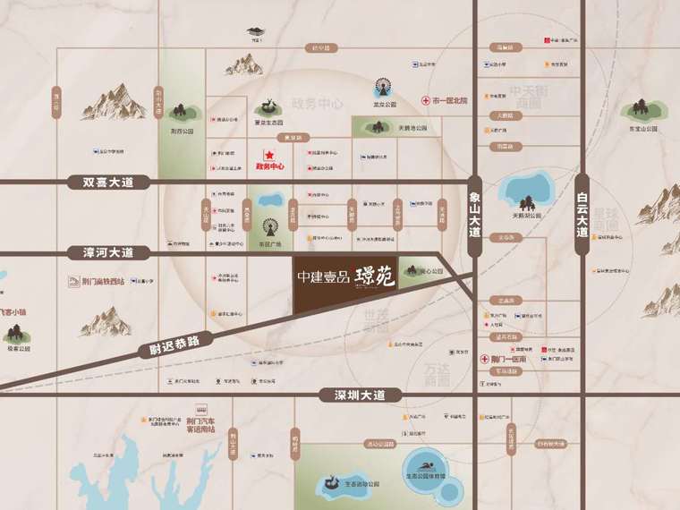 中建壹品璟苑交通图