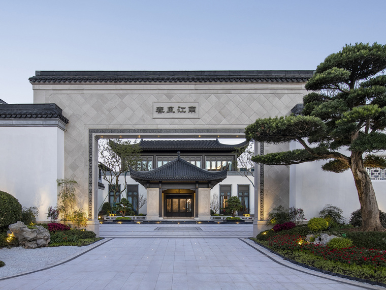 蓝城·春风江南实景图