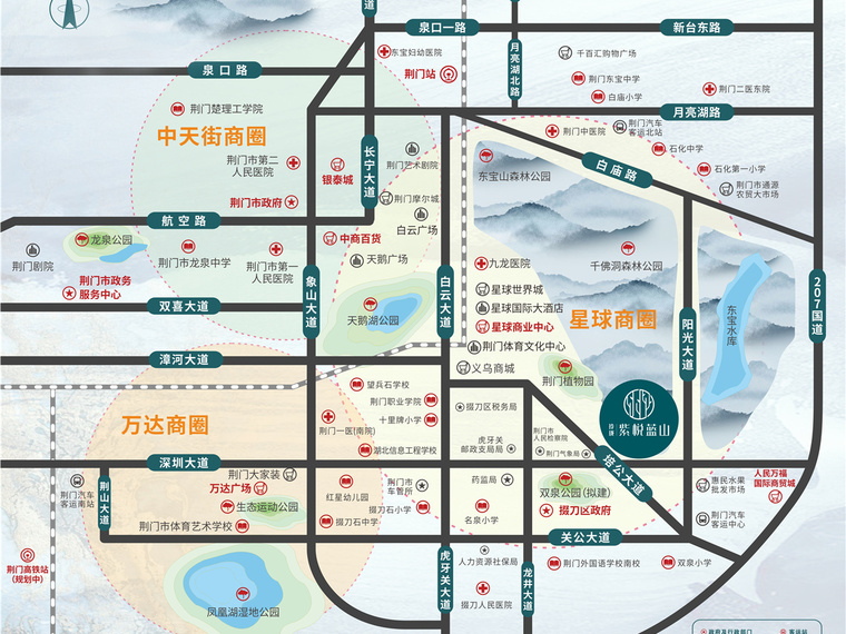 玲珑·紫悦蓝山交通图