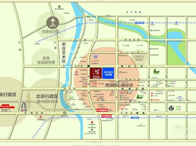 中兴和园二期交通图