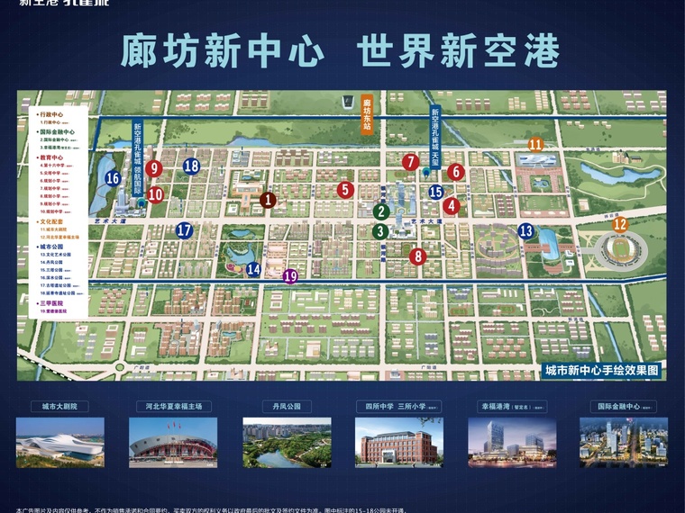 新空港孔雀城领航国际周边配套图