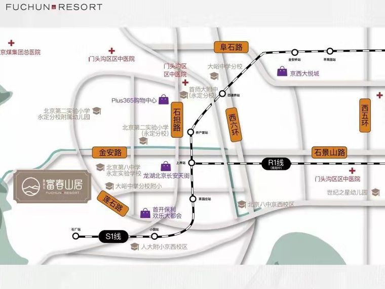 雅居乐富春山居交通图
