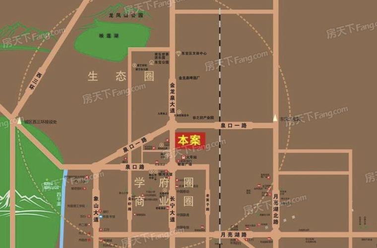 楚园春天交通图