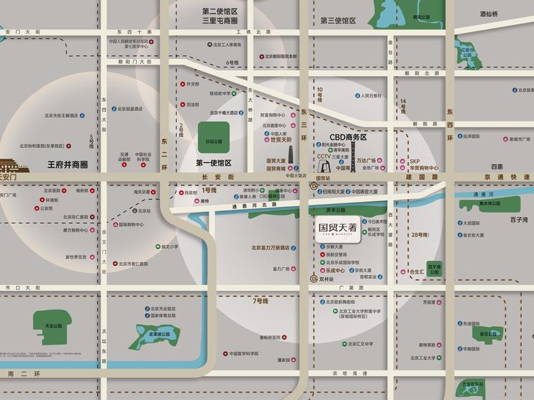 国贸天著交通图