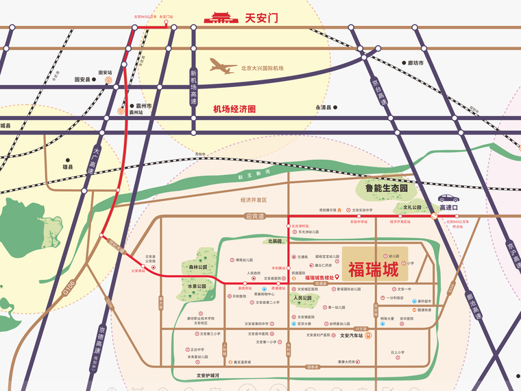福瑞城交通图
