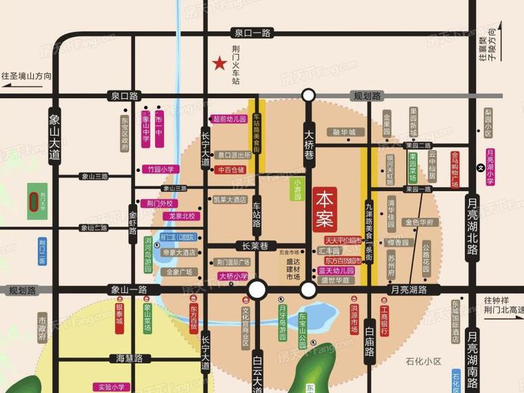 中房·大桥名居交通图