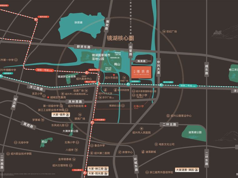 大家锦玥府交通图