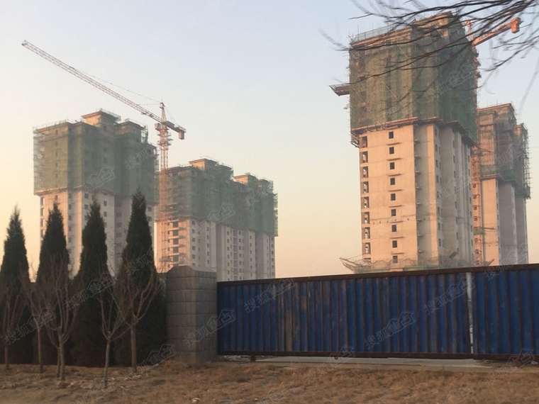 荣盛阿尔卡迪亚永清花语城施工进度图