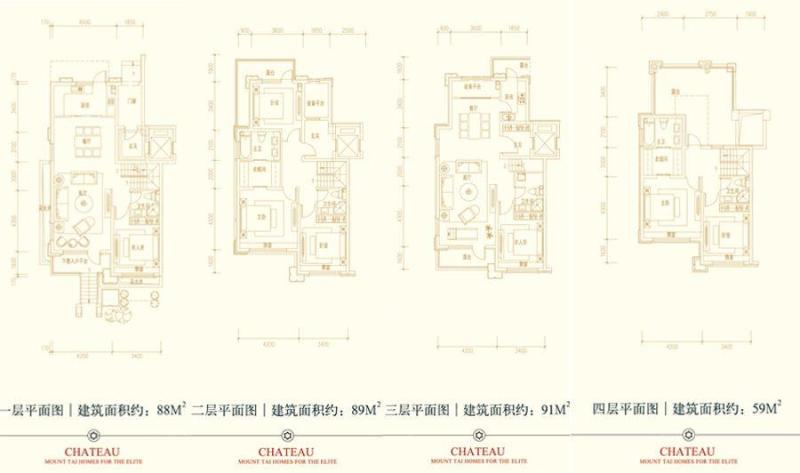 国悦府上叠拼_国悦府户型图-泰安搜狐焦点网