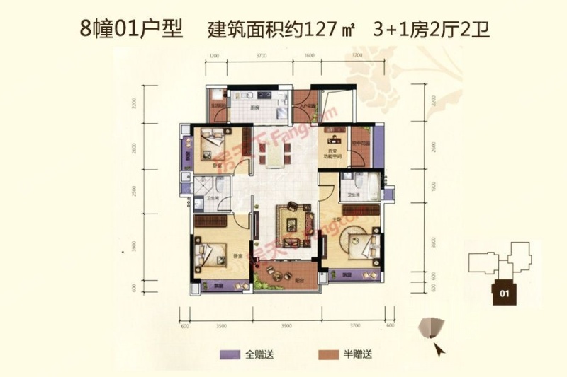 越秀天悦星院8幢01户型_越秀天悦星院户型图-江门搜狐