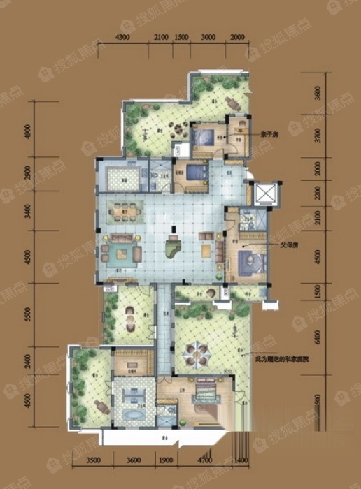 远洲九悦廷悦荣居b底-1户型_远洲九悦廷户型图-九江