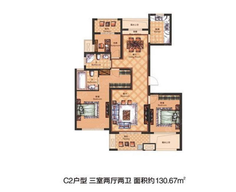 城投达昌府c2户型_城投达昌府户型图-湖州搜狐焦点网