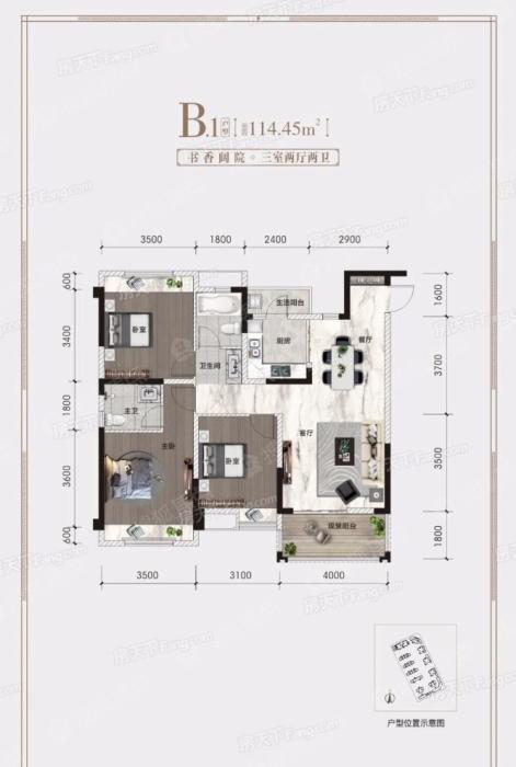 澜悦府东院b户型_澜悦府东院户型图-广安搜狐焦点网