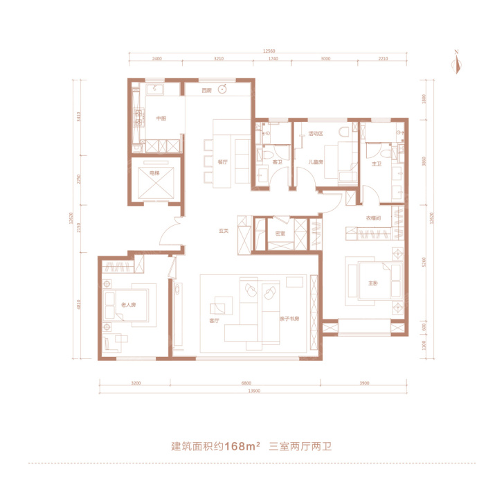 奥体金茂府三居_奥体金茂府户型图-济南搜狐焦点网