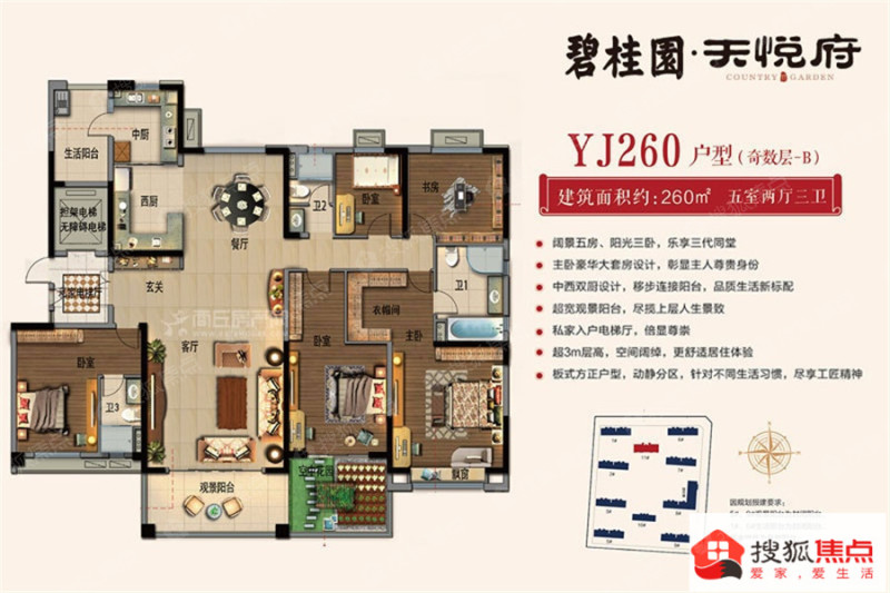 商丘碧桂园天悦府yj260b_商丘碧桂园天悦府户型图