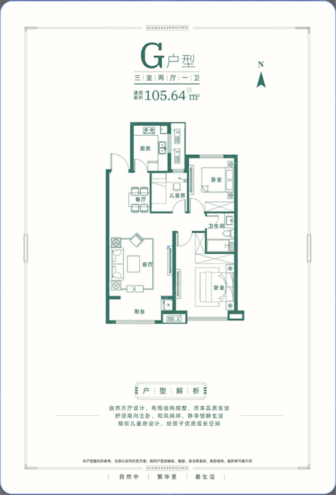 熙城峰景g户型_熙城峰景户型图-保定搜狐焦点网